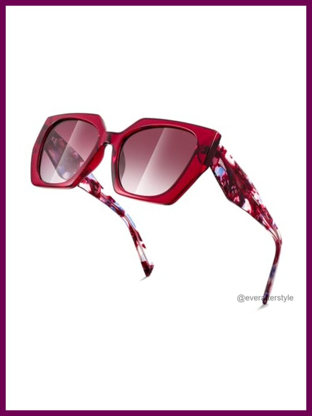 Polarized Oversized Square Sunglasses UV400 Retro Shades